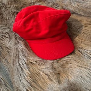 Zara red conductor hat